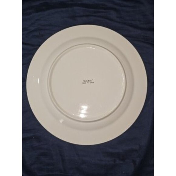 Totally Today Dinner Plate All White Gold Trim & Inner Band - Picture 8 of 12